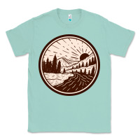 Seafoam River Forest Brown Classic Tee - linhVisuals