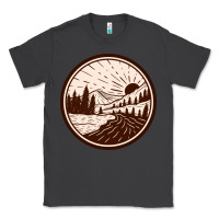 Smoke River Forest Brown Classic Tee - linhVisuals