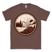Chestnut River Forest Brown Classic Tee - linhVisuals
