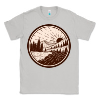 Moon Dust River Forest Brown Classic Tee - linhVisuals