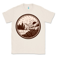 Natural River Forest Brown Classic Tee - linhVisuals