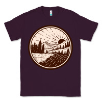 Plum River Forest Brown Classic Tee - linhVisuals