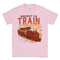 Bubblegum Pink Whiskey Train Classic Tee - linhVisuals