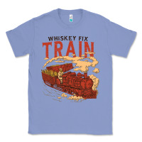 Colony Blue Whiskey Train Classic Tee - linhVisuals
