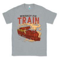 Heather Grey Whiskey Train Classic Tee - linhVisuals