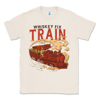 Natural Whiskey Train Classic Tee - linhVisuals