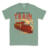 Sage Whiskey Train Classic Tee - linhVisuals