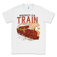 White Whiskey Train Classic Tee - linhVisuals