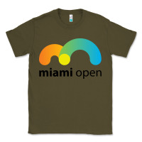 Army Green miami open Classic Tee - linhVisuals