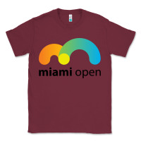 Burgundy miami open Classic Tee - linhVisuals
