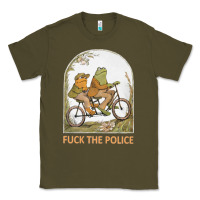 Army Green Frogs And Toad Fucks The Police Classic Tee - linhVisuals