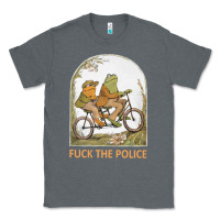 Charcoal Heather Frogs And Toad Fucks The Police Classic Tee - linhVisuals