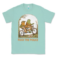 Seafoam Frogs And Toad Fucks The Police Classic Tee - linhVisuals