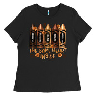 Black the same heart inside artiststas Ladies Tee - Artiststas
