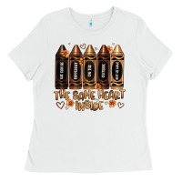 White the same heart inside artiststas Ladies Tee - Artiststas