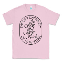 Bubblegum Pink College Of Staten Island Classic Tee - linhVisuals