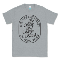 Heather Grey College Of Staten Island Classic Tee - linhVisuals