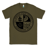 Army Green Csu Dominguez Hills Classic Tee - linhVisuals