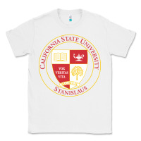 White Csu Stanislaus Classic Tee - linhVisuals
