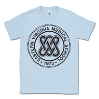 Dusty Blue Eastern Virginia Medical School Classic Tee - linhVisuals