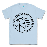 Dusty Blue Purdue University Classic Tee - linhVisuals