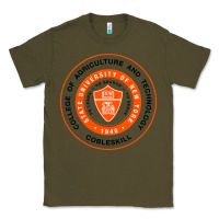 Army Green Suny Cobleskill Classic Tee - linhVisuals