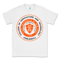 White Suny Cobleskill Classic Tee - linhVisuals