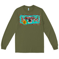 Army Green mom heifer license plate Long Sleeve Tee - Artiststas