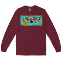 Burgundy mom heifer license plate Long Sleeve Tee - Artiststas