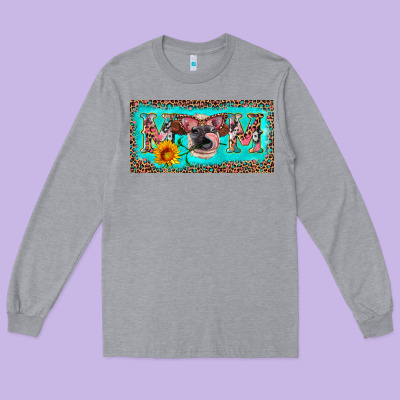 Mom Heifer License Plate Long Sleeve Tee Designed By Artiststas