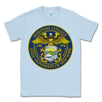 Dusty Blue Suny Maritime Full Color Classic Tee - linhVisuals