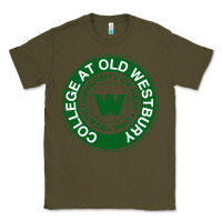 Army Green Suny Old Westbury Classic Tee - linhVisuals
