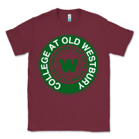 Burgundy Suny Old Westbury Classic Tee - linhVisuals