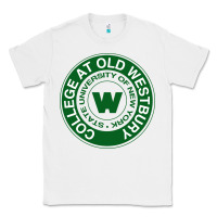 White Suny Old Westbury Classic Tee - linhVisuals