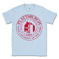 Dusty Blue Suny Plattsburgh Classic Tee - linhVisuals