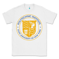 White Suny Polytechnic Institute Classic Tee - linhVisuals