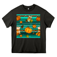 Asphalt autumn seamless pattern Heavy Core Tee - BundleAndBundleShop