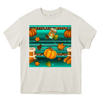 Cream autumn seamless pattern Heavy Core Tee - BundleAndBundleShop