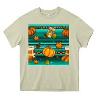 Mossy autumn seamless pattern Heavy Core Tee - BundleAndBundleShop