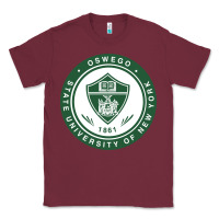 Burgundy Suny Oswego Classic Tee - linhVisuals