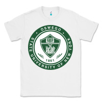 White Suny Oswego Classic Tee - linhVisuals