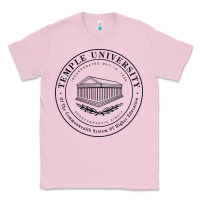 Bubblegum Pink Temple University Classic Tee - linhVisuals