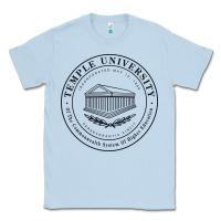 Dusty Blue Temple University Classic Tee - linhVisuals