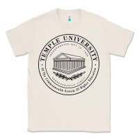 Natural Temple University Classic Tee - linhVisuals