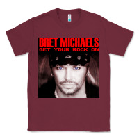 Burgundy #bret michaels get your rock on tour 2022 Classic Tee - linhVisuals