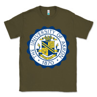 Army Green University Of Akron Classic Tee - linhVisuals