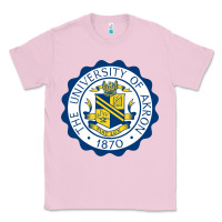 Bubblegum Pink University Of Akron Classic Tee - linhVisuals