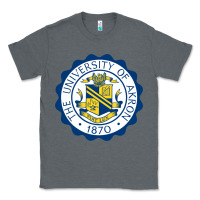 Charcoal Heather University Of Akron Classic Tee - linhVisuals