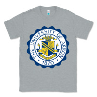 Heather Grey University Of Akron Classic Tee - linhVisuals