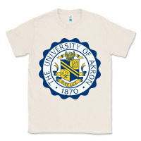 Natural University Of Akron Classic Tee - linhVisuals